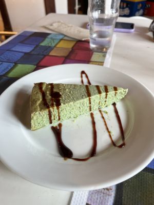 Pistachio cake  at La Cachopería in Aviles