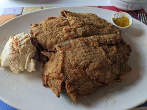 Mushroom cachopo at La Cachopería in Aviles