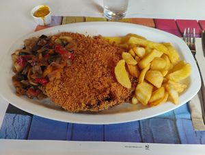 Vegan mushroom cachopo at La Cachopería in Aviles