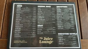 Menu_1 at The Juice Lounge in Antalya