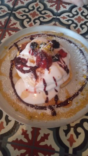Pancakes at Watertank Cafe in Alice Springs