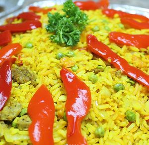 Vegan Gluten free Paella at Urban Greenhouse in Panama City