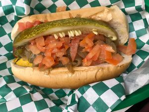 Vegan Hot Dog at Ken's Diner in Skokie