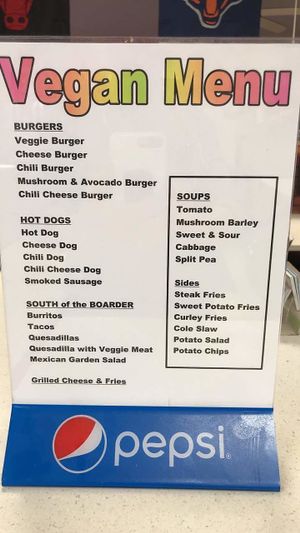 The Vegan Menu at Ken's Diner & Grill in Skokie, Illinois at Ken's Diner in Skokie