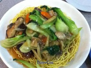 Vegan Chow Mein at Zen-e Lunch Box in Calgary