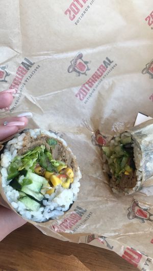 Vegan sushi roll burrito  at Jaburritos in Las Vegas