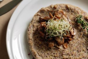 Red corn palenta at Spot in Novi Sad