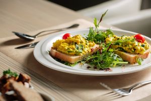 Tofu scramble at Spot in Novi Sad