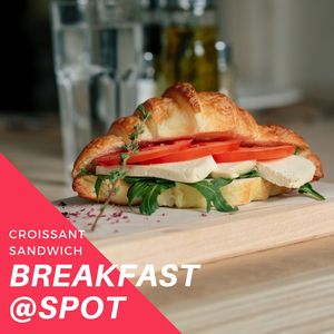 Breakfast @spot.ns 
Croissant sandwich (croissant, arugula, organic tofu, tomato)........250RSD
+coffee/tea/juice........300RSD
Kroasan sendvič (kroasan, rukola, organski tofu, paradajz)........250din
+kafa/čaj/sok........300din
•
U Spotu doručak služimo od 10 do 12h.
•
Tofu je visokoproteinska namirnica koja je izuzetno zdrava i bogata nutritientima, i kao takva utiče na naše zdravlje na najbolji mogući način. Tofu obiluje mineralima poput kalijuma, kalcijuma, magnezijuma, gvoždja, vitaminom B1 i ne sadrži holesterol i gluten. Tako štiti naš kardiovaskularni, nervni i koštani sistem, snižava pritisak i pomaže izgradnji mišića.
U Spotu služimo kroasan sa organskim tofu sirom.
•
Kompletan meni možete pogledati na našoj fb stranici https://www.facebook.com/spot021/
•
Vidimo se u zdravoj tački Novog Sada! 
 at Spot in Novi Sad