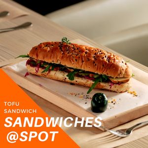 Sandwiches @ Spot - cafe & vegan kitchen
Tofu sandwich (barbecue sauce, arugula, smoked organic tofu, marinated red cabbage)…….300RSD
Tofu sendvič (barbecue sos, rukola, organski dimljeni tofu, marinirani crveni kupus)……..300din
*Nijedna namirnica nije životinjskog porekla*
• 
U Spotu ručak služimo od 12h do 22h.
•
Tofu je visokoproteinska namirnica koja je izuzetno zdrava i bogata nutritientima, i kao takva utiče na naše zdravlje na najbolji mogući način. Tofu obiluje mineralima poput kalijuma, kalcijuma, magnezijuma, gvoždja, vitaminom B1 i ne sadrži holesterol i gluten. Tako štiti naš kardiovaskularni, nervni i koštani sistem, snižava pritisak i pomaže izgradnji mišića. U Spotu služimo sendvič sa organskim tofu sirom u kombinaciji sa barbecue sosom i mariniranim crvenim kupusom. 
• 
Kompletan meni možete pogledati na našoj fb stranici https://www.facebook.com/spot021/ 
• 
Vidimo se u zdravoj tački Novog Sada!  at Spot in Novi Sad