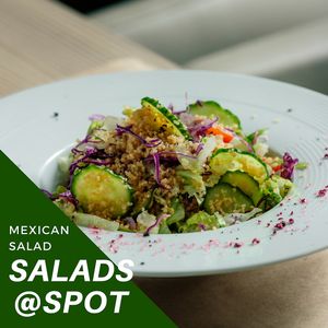 Salads @ Spot - cafe & vegan kitchen
Couscous salad (organic integral couscous, cherry tomato, cucumber, black & green olives, iceberg salad, red cabbage)…….320RSD
Kuskus salata (integralni organici kuskus, čeri paradajz, cene i zelene masline, iceberg salata, crveni kupus)……..320din
*Nijedna namirnica nije životinjskog porekla*
• 
U Spotu ručak služimo od 12h do 22h.
•
Osim što je ukusan kuskus je bogat esencijalnim nutrijentima koji pomažu u održavanju dobrog zdravlja.  
Bogat je izvor vitamina B kompleksa koji su između ostalog neophodni za vitalnost moždanih funkcija, održavanje energije i imuniteta.
Minerali prisutni u ovoj afričkoj gurmanskoj poslastici su još i selen, kalcijum, magnezijum, gvožđe, bakar, cink, fosfor i mangan.
Sadrži i tiamin, niacin, riboflavin i pantotensku kiselinu.
Kuskus je izrazito bogat proteinima. Namirnice bogate proteinima potiču razgradnju enzima, stabiliziraju šećer u krvi, pomažu u zacelivanju rana i neophodni su za pravilan rast i razvoj.
Kuskus može pomoći u održavanju energije organizma i jačanju mišića.
• 
Kompletan meni možete pogledati na našoj fb stranici https://www.facebook.com/spot021/
 • 
Vidimo se u zdravoj tački Novog Sada!   at Spot in Novi Sad