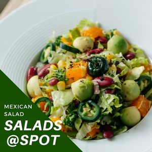 Salads @ Spot - cafe & vegan kitchen
Mexican salad (red beans, orange, iceberg lettuce, parsley, sweet corn, pickled jalapeño peppers, avocado)…….420RSD
Meksička salata (crveni pasulj, narandža, iceberg salata, peršun, kukuruz šećerac, kisele halapenjo papričice, avokado)……..420din
*Nijedna namirnica nije životinjskog porekla*
• 
U Spotu ručak služimo od 12h do 22h.
•
Mahunarke kao što je crveni pasulj se preporučuju u ishrani, nekoliko puta nedeljno, zbog njihovog visokog sadržaja vlakana. Smatraju se delom dve grupe namirnica: grupe povrća i grupe proteina. Bogate su hranljivim sastojcima koji se nalaze u svakoj od ovih grupa namirnica. Crveni pasulj je bogat proteinima i ima veoma nizak sadržaj masti.
•
Kompletan meni možete pogledati na našoj fb stranici https://www.facebook.com/spot021/
 •
 Vidimo se u zdravoj tački Novog Sada!  at Spot in Novi Sad