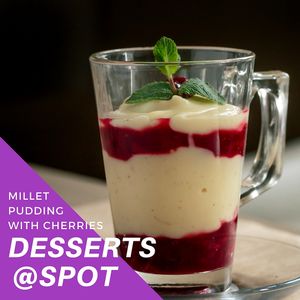 Desserts @ Spot - cafe & vegan kitchen
Millet pudding with cherries (millet, vanilla, cold pressed coconut oil, sugar, cherries)…….150RSD
Puding od prosa sa višnjama (proso, vanila, hladno ceđeno kokosovo ulje, šećer, višnje)……..150din
*Nijedna namirnica nije životinjskog porekla*
• 
U Spotu kuhinja radi od 10h do 22h.
•
Višnje su bogate vitaminima i mineralima poput vitamina C, vitamina B i kalijuma. Izuzetno su zdrave i mogu se konzumirati u neograničenim količinama. Blagotvorno deluju na telo, i povoljno utiču na kožu, srce i nervni sistem. U Spotu služimo puding sa domaćim slatkim od višanja koji se kod nas priprema bez aditiva i konzervansa. 
•
 Kompletan meni možete pogledati na našoj fb stranici https://www.facebook.com/spot021/ 
•
 Vidimo se u zdravoj tački Novog Sada!  at Spot in Novi Sad