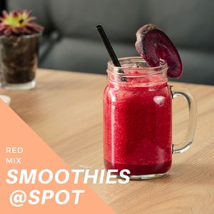 Smoothies @ Spot - cafe & vegan kitchen
Red mix (apple, beetroot, carrot)…….265RSD
Red mix (jabuka, cvekla, šargarepa)……..265din
*Nijedna namirnica nije životinjskog porekla*
•
Radno vreme od 07h do 23h
•
Kompletnu kartu pića možete pogledati na našoj fb stranici https://www.facebook.com/spot021/
•
Vidimo se u zdravoj tački Novog Sada!  at Spot in Novi Sad