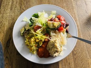 Salad buffé  at Restaurang Solrosen in Gothenburg