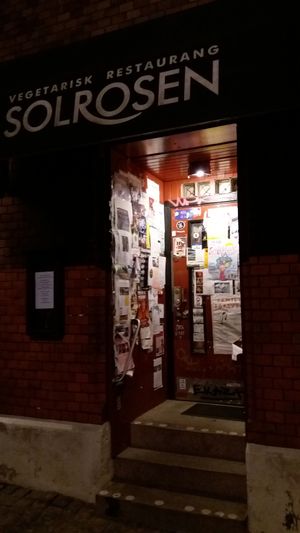 Entrance at Restaurang Solrosen in Gothenburg