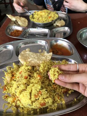 vegetable biriyani at Sri Krishna in Kochi