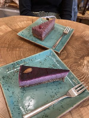 best raw cakes  at Schadzi Cafe in Linz
