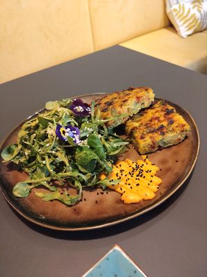 Vegan Quiche at Schadzi Cafe in Linz