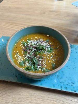 Tagessuppe (Linsensuppe) 

  at Schadzi Cafe in Linz