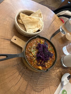 Vegane Shakshuka 13,90€  at Schadzi Cafe in Linz