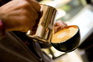 Prem frisch Kaffee at Schadzi Cafe in Linz