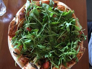 vegan pizza at Due South in Albany