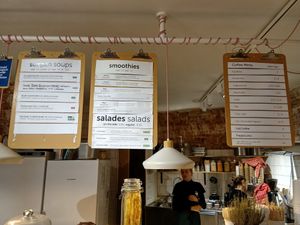 The menu 28.12.2019 at De Soepbar - Spuistraat in Amsterdam