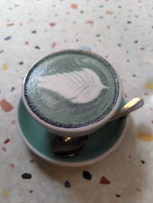 Mermaid matcha latte at Hunter Gatherer in Portsmouth