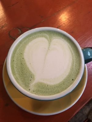 Matcha latte - the best I’ve found so far in Portsmouth  at Hunter Gatherer in Portsmouth