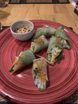  Fresh vegetable rolls at Vegetal Wonder in Siem Reap