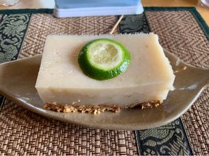 Key lime pie  at Vegetal Wonder in Siem Reap