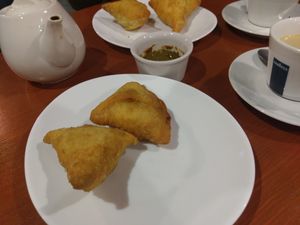 samosa at Slon Bar in Lviv