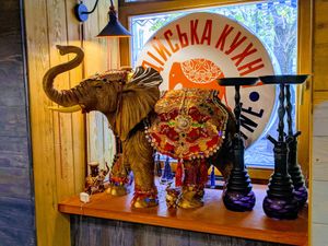 interior at Slon Bar in Lviv