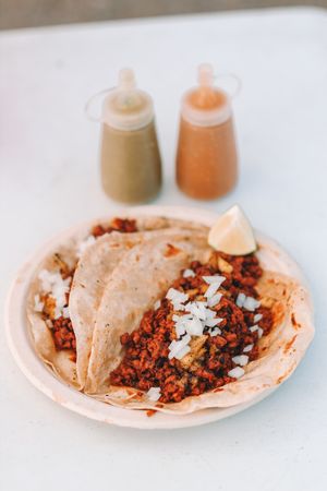 Pirata Meal of Pastor. at Cosmos Kitchen Food Truck - Pop Up in Mc Allen