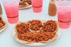 Chorizo Rojo Taco Meal (Gluten-Free) at Cosmos Kitchen Food Truck - Pop Up in Mc Allen
