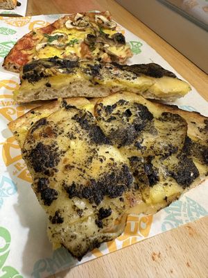 Potato truffle pizza - delicious!!  at Latin Pizza in Bucharest