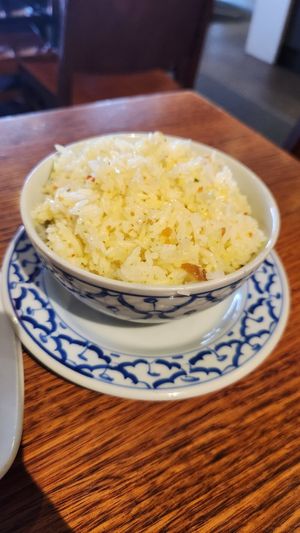 Garlic rice at Arani Thai Restaurant in Geelong