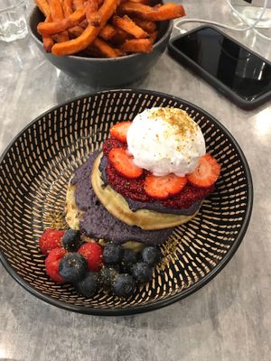 Vegan crumpets at The Backyard in Geelong