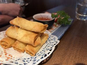 Spring rolls #Veganuary at Ramen Soul in Dusseldorf