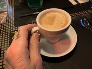 small coffee at Peter Pane in Leipzig