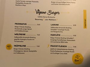 6 vegan Burgers  at Peter Pane in Leipzig