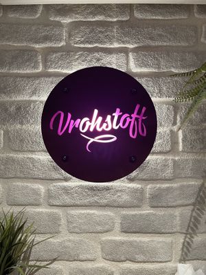 Logo  at Vrohstoff in Wurzburg