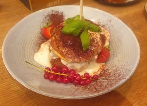 Tiramisu Pancakes at Vrohstoff in Wurzburg