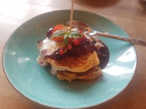 Beerenpancakes at Vrohstoff in Wurzburg
