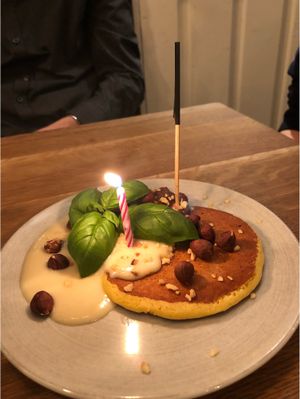Birthday pankake ❤️ at Vrohstoff in Wurzburg