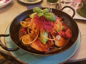 Ofen baked sweet potato at Vrohstoff in Wurzburg