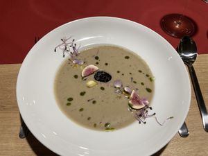 chestnut soup at Koza Zustala Cela in Olomouc