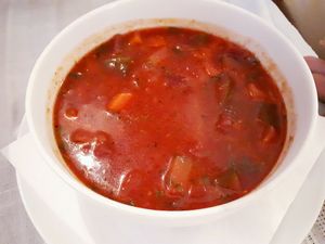 minestrone soup at Dobromysl in Olomouc