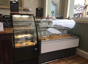 Fresh vegan tarts! at Mannings Grocers in Fishguard